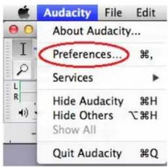Victrola ITUT-5000 - AUDACITY PREFERENCES SETTINGS - 1