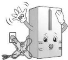 LG S-204UTJ - Do not extend or modify the length of the power plug. - 1