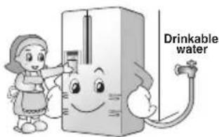 LG S-204UTJ - Supply the automatic ice maker with drinkable water only - 1