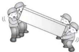 LG S-204UTJ - Carry the refrigerator with the handle bar at the bottom of the front and the top of the rear. - 1