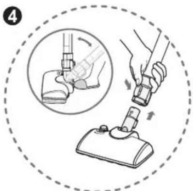 LG VK80102HX - How to use Vacuum cleaning, Steam cleaning, Simultaneous vacuum steam cleaning - 1