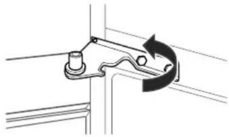 LG GRD-254PL - How to Remove the Freezer Door (TURN OFF THE MAIN POWER. Same procedure for left and right doors) - 2