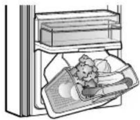 LG GRD-254PL - Tilting Fresh Basket - 1