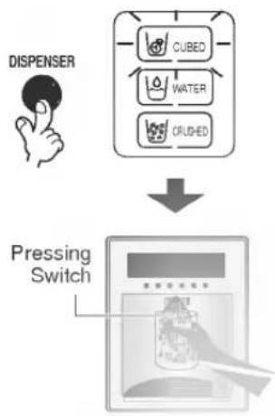 LG GR-P217BBB - You can select water or ice. - 1
