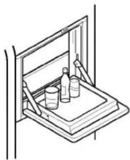 LG GR-P217BBB - Open the refreshment center door. - 2