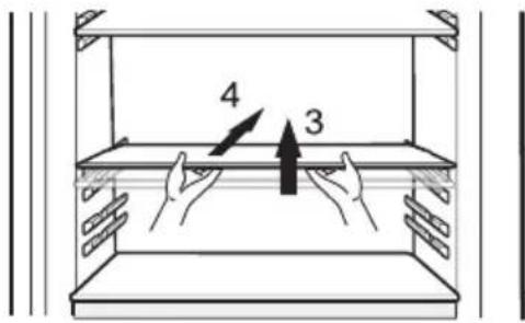 LG GR-B449SLQZ - REMOVAL AND INSTALLATION OF DETACHABLE GLASS SHELF - 2