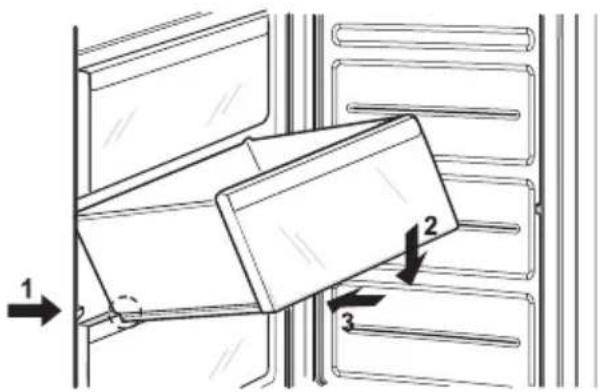 LG GR-B449SLQZ - REMOVAL AND INSTALLATION OF DRAWERS IN FREEZING COMPARTMENT - 2