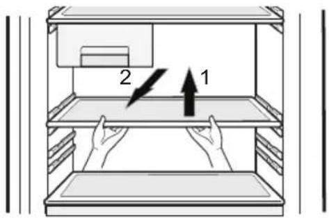 LG GA-B359PLQ - Remove/Install shelf - 1