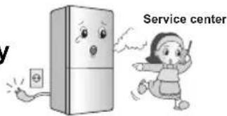 LG GA-B359PLQ - Because opening or closing the door of the fridge-freezer may cause injury to the person around it, be careful, please. - 2