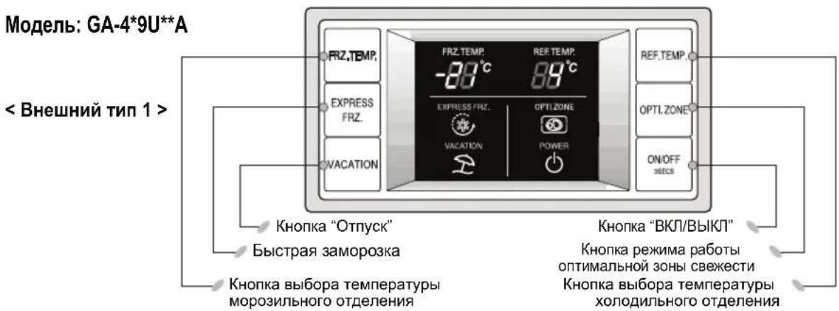 LG GA-479HLQA - Выбор температуры и режимов работы - 3