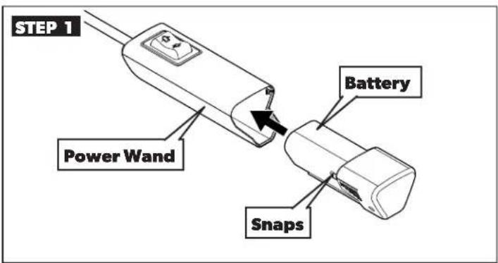 STEP 1 Power Wand Battery Snaps