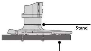 LG 37LG515H - ATTACHING THE TV TO A DESK - 4