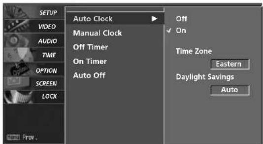 LG 37LG515H - Auto Clock Setup - 2