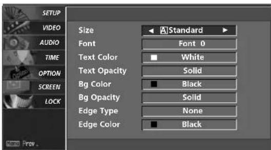 LG 37LG515H - CAPTION OPTIONS - 3