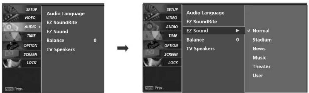 LG 37LG515H - PRESET SOUND SETTINGS (EZ SOUND) - 1