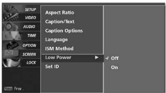LG 37LG515H - LOW-POWER PICTURE MODE (Only 42PX8DC model) - 2