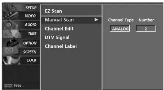 LG 37LG515H - Add/Delete Channel (Manual Scan) - 2