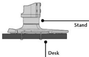 LG 32LG515H - ATTACHING THE TV TO A DESK - 8