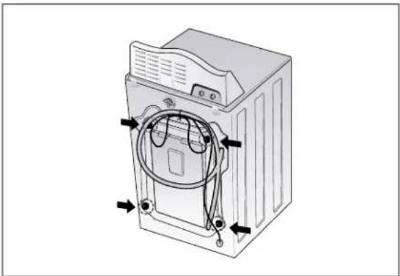 LG WD-10215BD - ■ Removing shipping bolts - 1