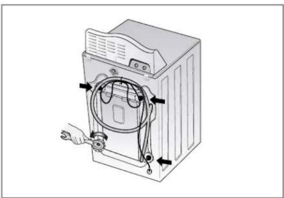 LG WD-10215BD - ■ Removing shipping bolts - 3