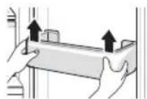 LG GW-B499SQFZ - Removing the Fridge/Freezer Door Basket - 1