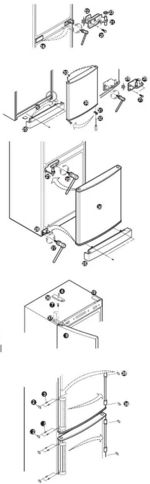 LG GC-B359PLCK - How to Reverse the Door - 5