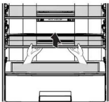 LG GA-B439BMQA - Складная стеклянная полка - 1