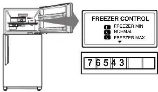 LG GN-M492CPQA - CONTROLS FOR FREEZER COMPARTMENT - 1