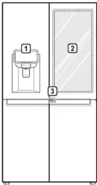 LG GR-X24FTKSB - Parts and Functions - 1
