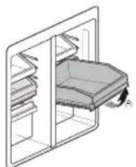 LG GR-X24FTKSB - Removing the Freezer Tray/Drawer - 2