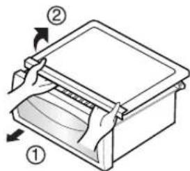 LG GW-P227HLQA - Vegetable compartment cover - 1