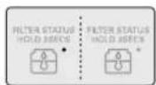 LG GW-P227HLQA - This button turn the dispenser light in the dispenser on an off. - 3