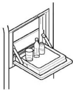 LG GR-P217BVKA - Open the refreshment center door. - 2