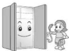 LG GR-M317SGKR - Unplug the power plug when cleaning, handling or replacing the interior lamp of the refrigerator. - 1