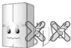 LG GR-M317SGKR - Do not allow the power plug to face upward or to be squeezed at the back of the refrigerator. - 1