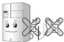 LG GR-P247PGMH - Do not allow the power plug to face upward or to be squeezed at the back of the refrigerator. - 1