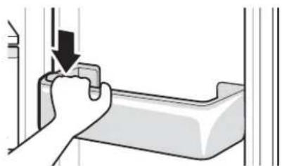 LG GR-N266LLS - Refitting the Fridge/Freezer Door Basket - 2