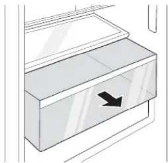 LG GR-N266LLS - Cleaning the Vegetable Drawer Removing the Vegetable Drawer - 1