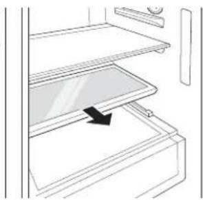 LG GR-N266LLS - Cleaning the Vegetable Drawer Removing the Vegetable Drawer - 2