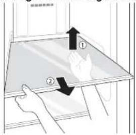LG GR-N266LLS - Cleaning the Shelf Removing the Fridge/Freezer Shelf - 2