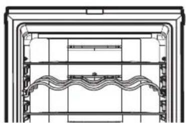 LG GA-B489BVTP - Bottle Rack Removable Glass Shelf - 2