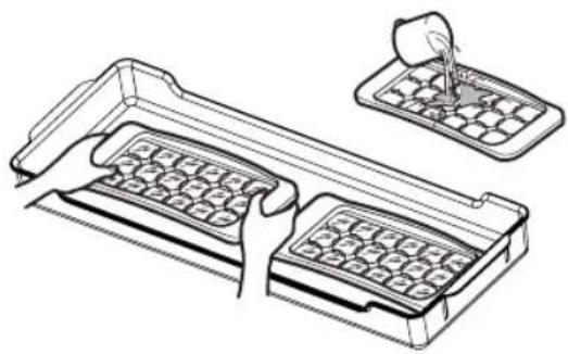 LG GA-B489BVTP - Складная стеклянная полка - 2