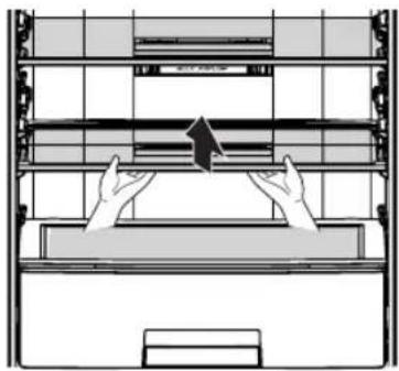 LG GA-B489BVTP - Складная стеклянная полка - 1