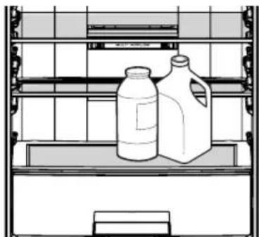 LG GA-B489BVTP - Folding Glass Shelf - 2