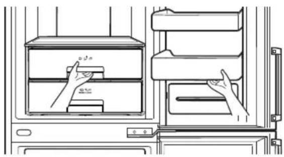 LG GA-B489BVTP - How to separate the vegetable drawer - 1