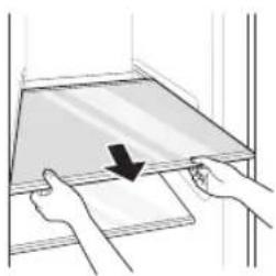 LG GC-F501ELDZ - Cleaning the Shelf Removing the Fridge Shelf - 1