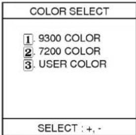 LG CF203 - COLOR SELECT/DDC ON, OFF - 1