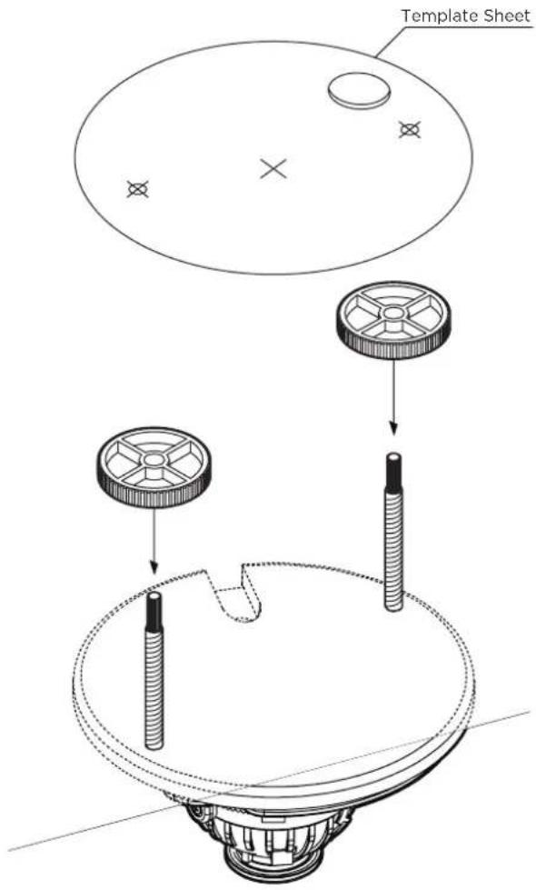 Digital Watchdog MegaPix DWC-MV72WI4ATW - Installation Using Mount Bolt and Nut - 1