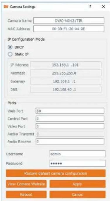 Digital Watchdog MegaPix CaaS DWC-MB44WI650C1 - Network setup - DW IP Finder™ - 2