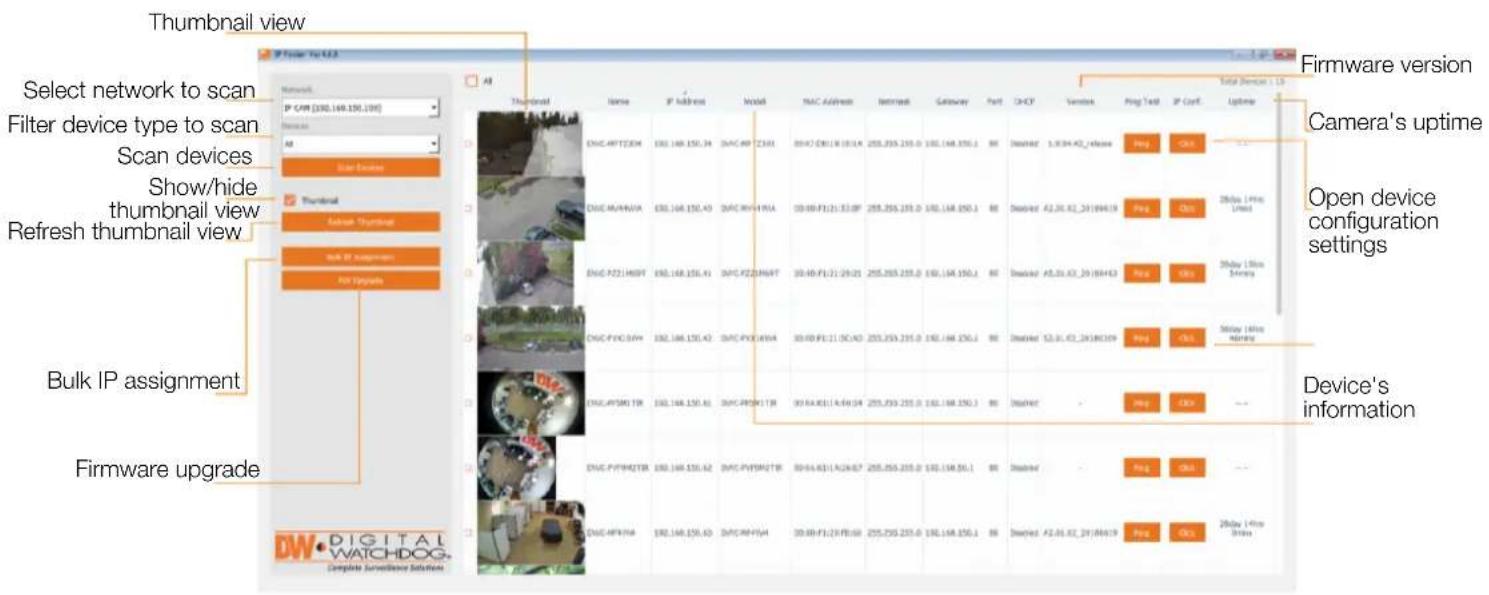 Digital Watchdog MegaPix CaaS DWC-MB44WIAC1 - Network setup - DW IP Finder™ - 1